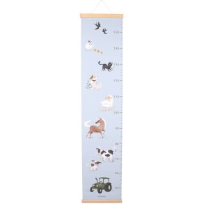 FILIBABBA Hhenmesser Bauernhoftiere 122 cm, Blau