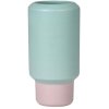 Lucie Kaas Fumario Vase H 16,5, Mint/Rosa