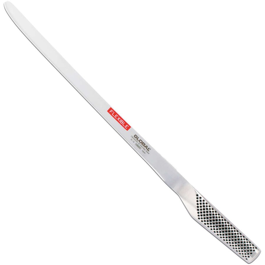 Global G-10 Lachsmesser Flexibel 43 cm, Stahl/Schwarz