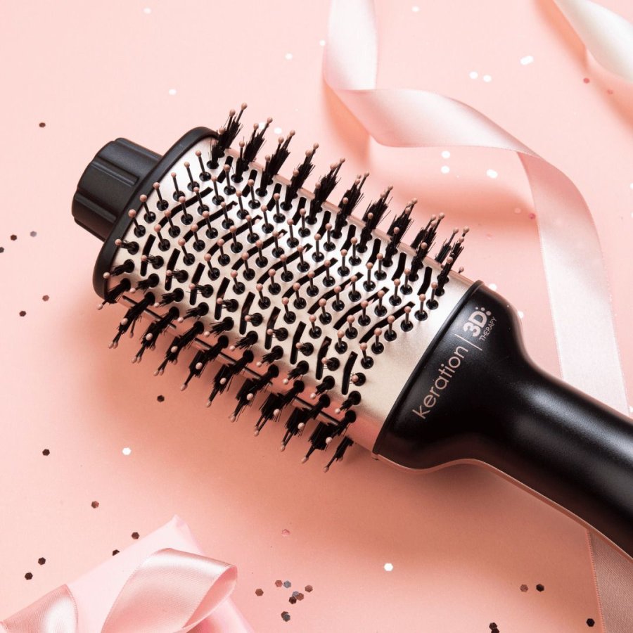 GA.MA Professional Keration Hrbrste, Sort/Pink