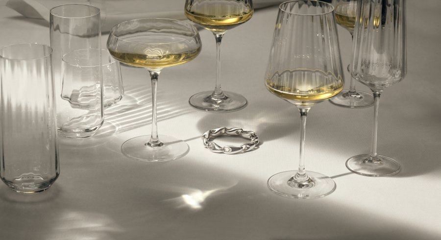 Georg Jensen Bernadotte Champagnerschalen 2er Set 20 cl