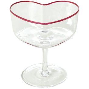 RICE Heart Champagnerschale 20 cl, Rot