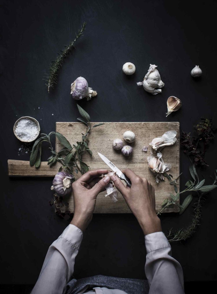 Global GSF-15 Skr�llekniv 8 cm, Smedet St�l