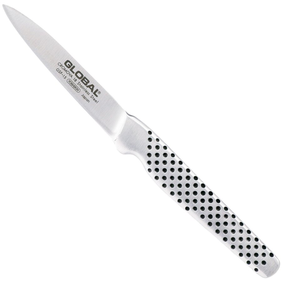 Global GSF-15 Skr�llekniv 8 cm, Smedet St�l
