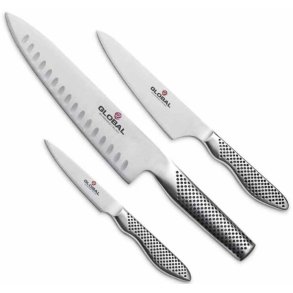 Global Knivst 3 Dele, Rustfrit Stl