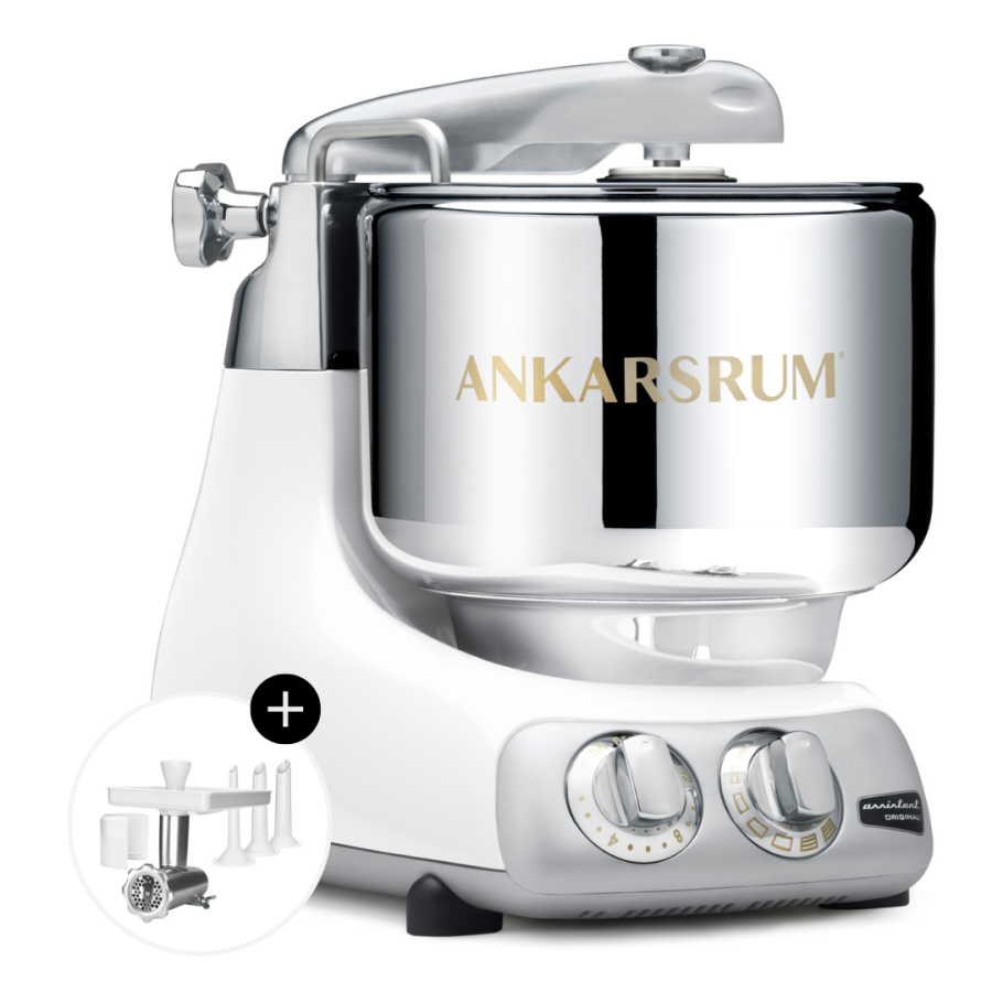 Ankarsrum Assistent Original Kkkenmaskine AKM 6230, Glossy Hvid