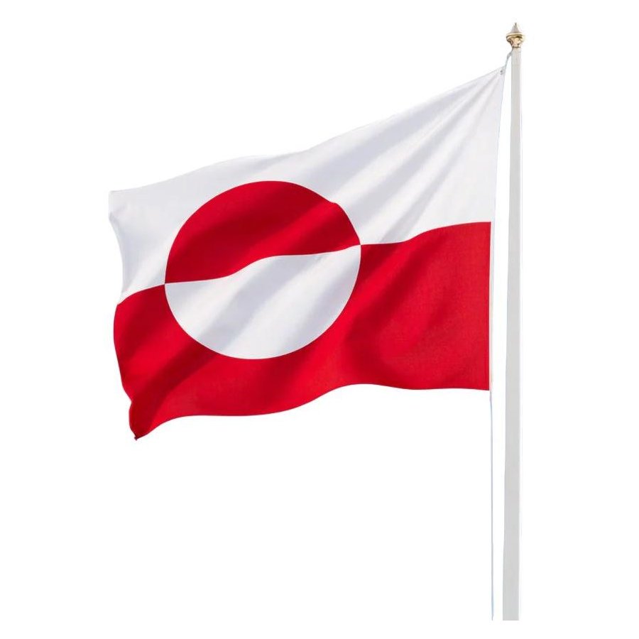 Langkilde & S�n Gr�nlandsk Flag til 6 m Flagstang