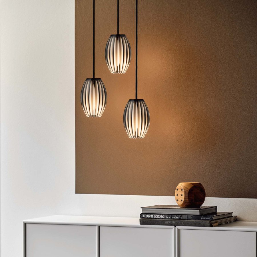 Herstal Tentacle Pendelleuchte �21 cm, Schwarz/Smoke