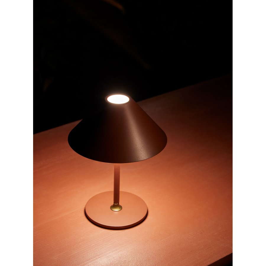 Halo Design Hygge Tragbare Batterie Tischlampe LED H19 cm, Bordeaux