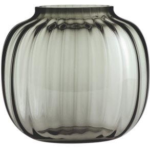 Holmegaard Primula Ovale Vase H17,5 cm, Smoke