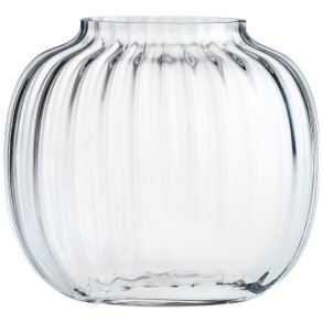 Holmegaard Primula Oval Vase H17,5 cm, Klar