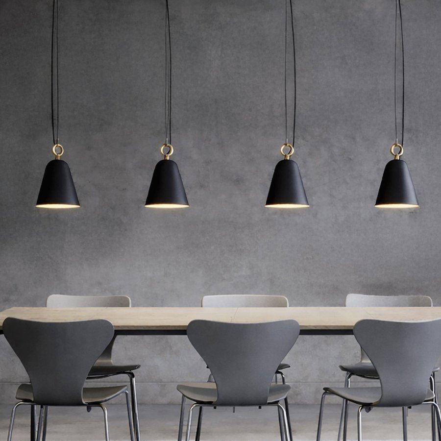 Herstal Bella Pendel �20 cm, Mat Sort