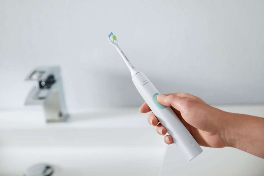 Philips Sonicare ProtectiveClean Serie 4300 Elektrische Zahnbrste 2er Set, Wei/Mint