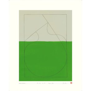 Hein Studio Art Print Collection 2038 One Line no. 03 40x50 cm, Gr�n/Sand