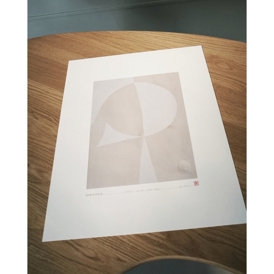 Hein Studio Art Print Collection 2027 Contrast no. 06 40x50cm, Sand/Hvid