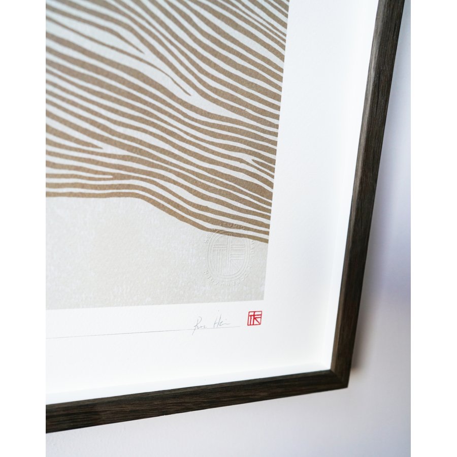 Hein Studio Art Print Collection 2045 The Line Nr. 23 40x50 cm, Gold