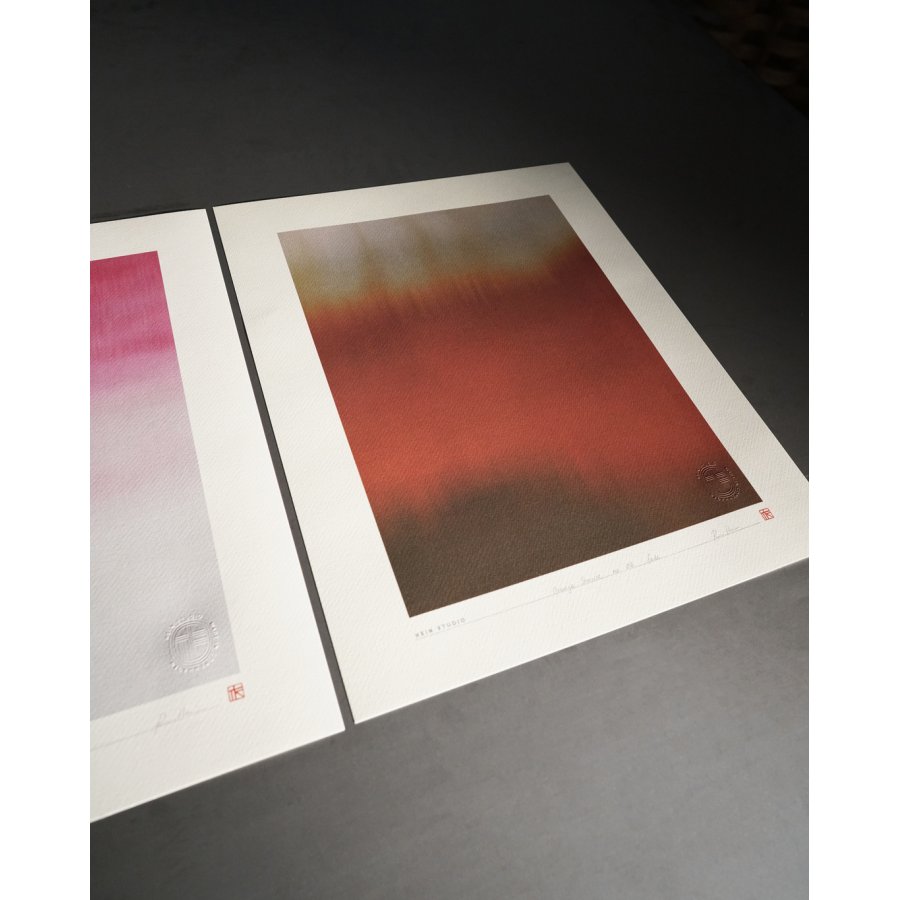 Hein Studio Art Print Collection 2041 Orange Sunrise no. 02 40x50 cm, Orange