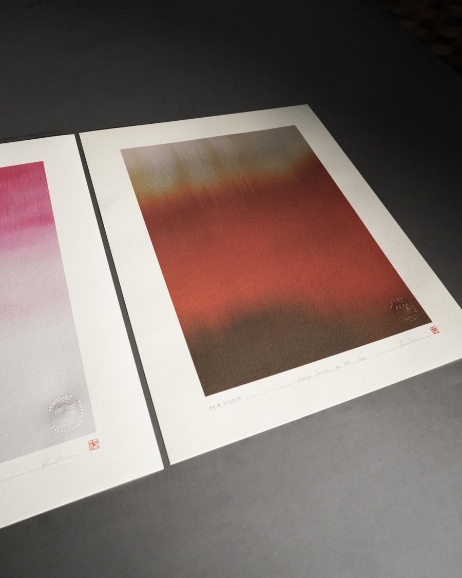 Hein Studio Art Print Collection 2041 Orange Sunrise no. 02 40x50 cm, Orange