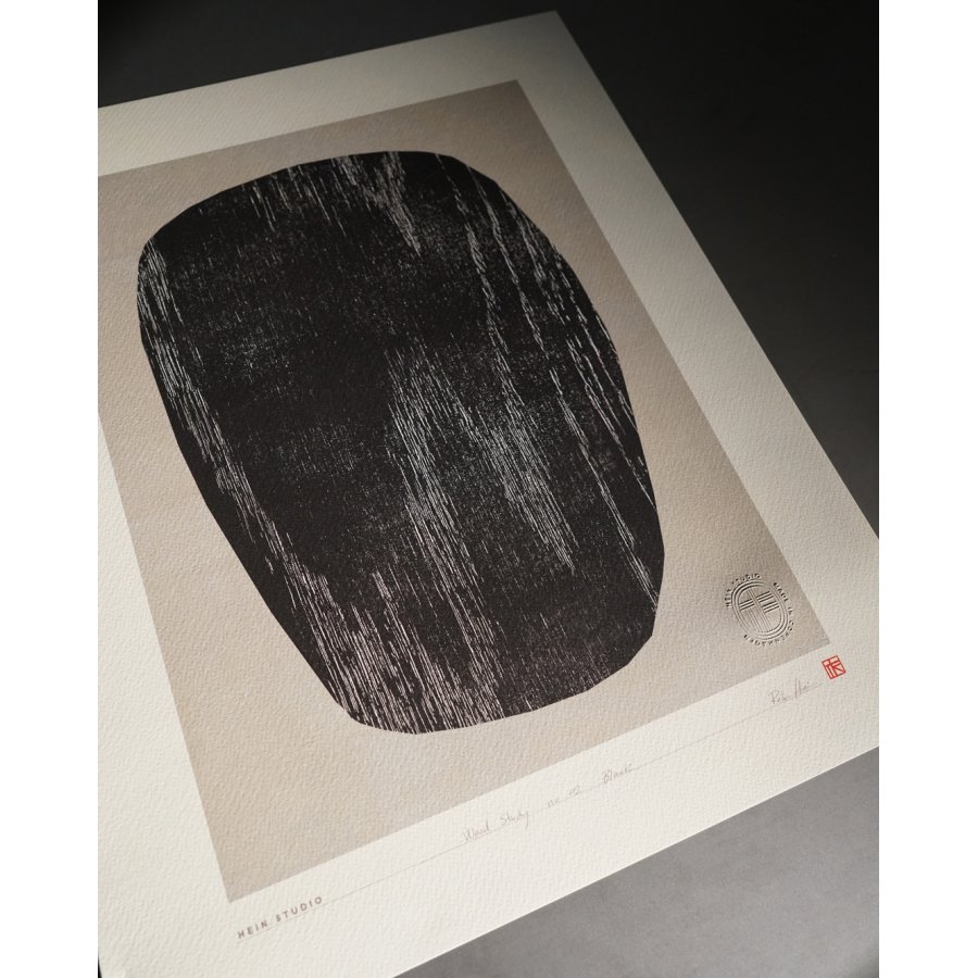 Hein Studio Art Print Collection 2049 Wood Study Nr. 02 40x50 cm, Schwarz