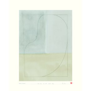 Hein Studio Art Print Collection 2039 One Line Nr. 04 40x50 cm, Sand/Grau