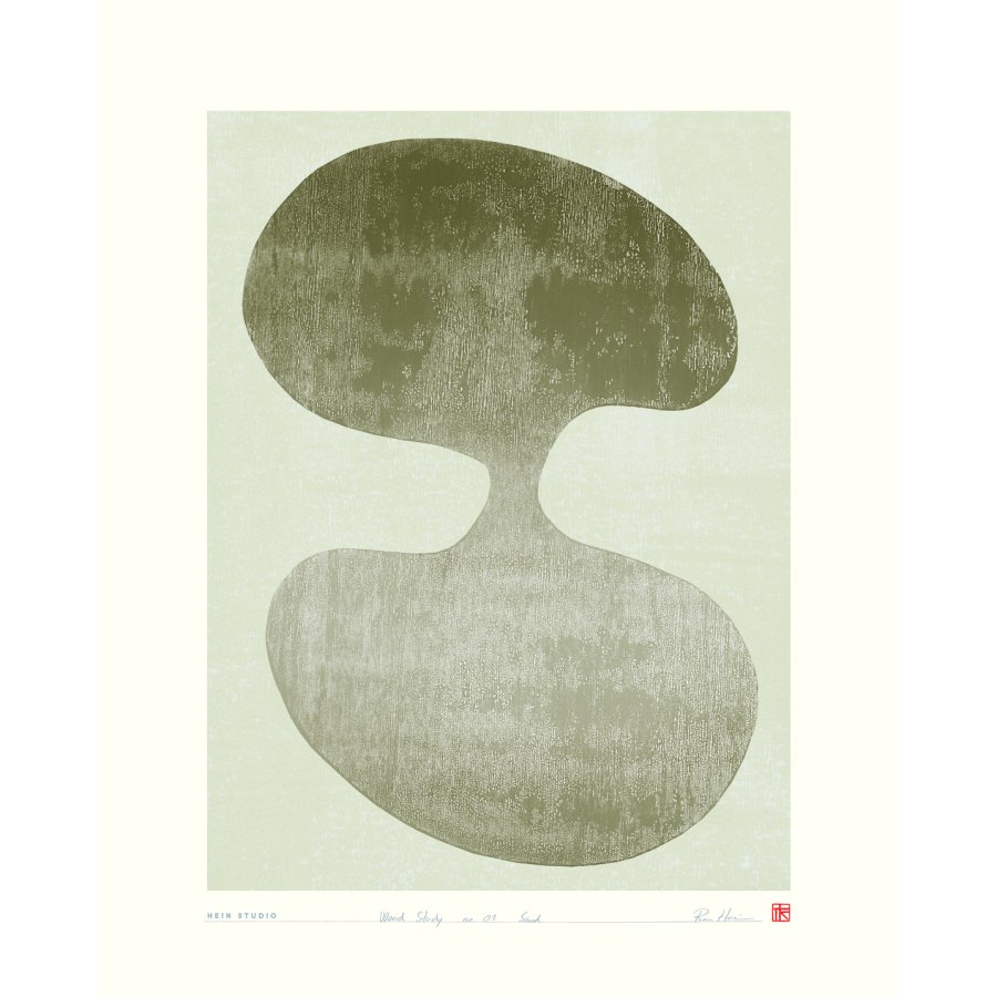 Hein Studio Art Print Collection 2048 Wood Study no. 01 40x50 cm, Sand