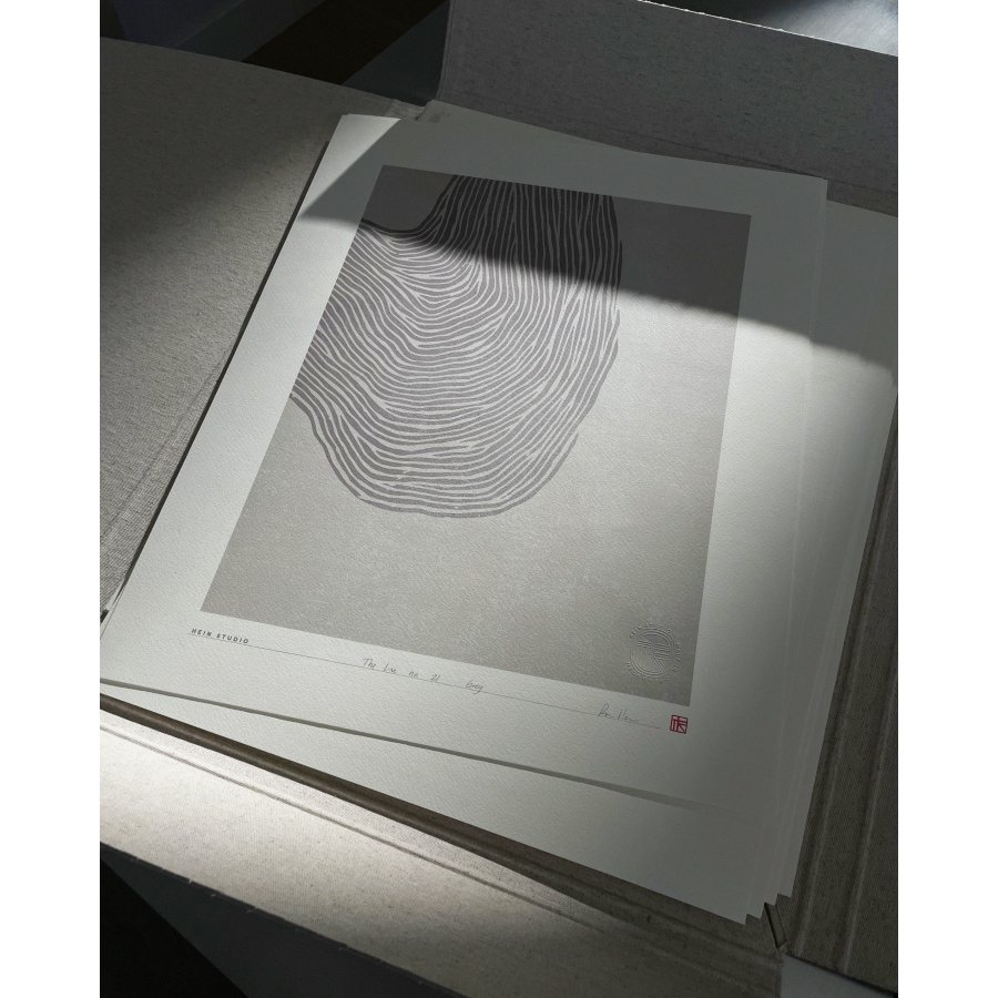 Hein Studio Art Print Collection 2043 The Line Nr. 21 40x50 cm, Grau