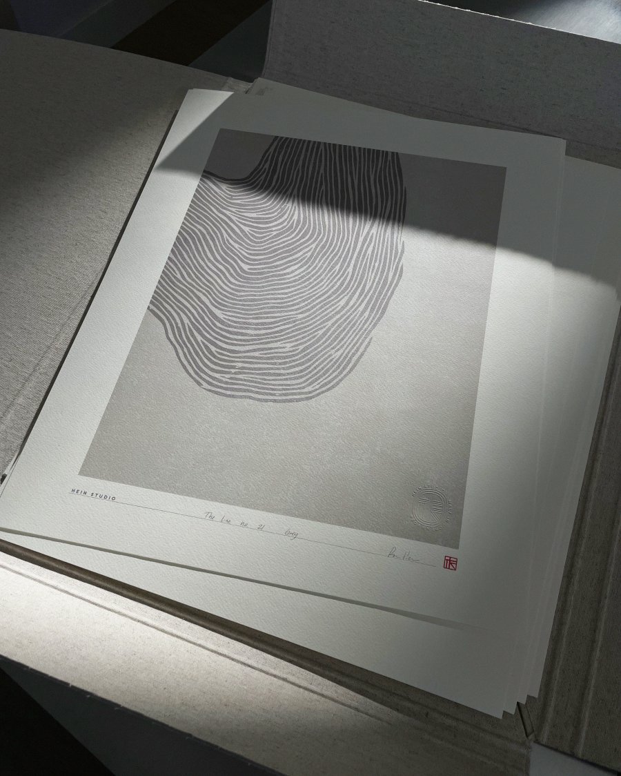 Hein Studio Art Print Collection 2043 The Line Nr. 21 40x50 cm, Grau