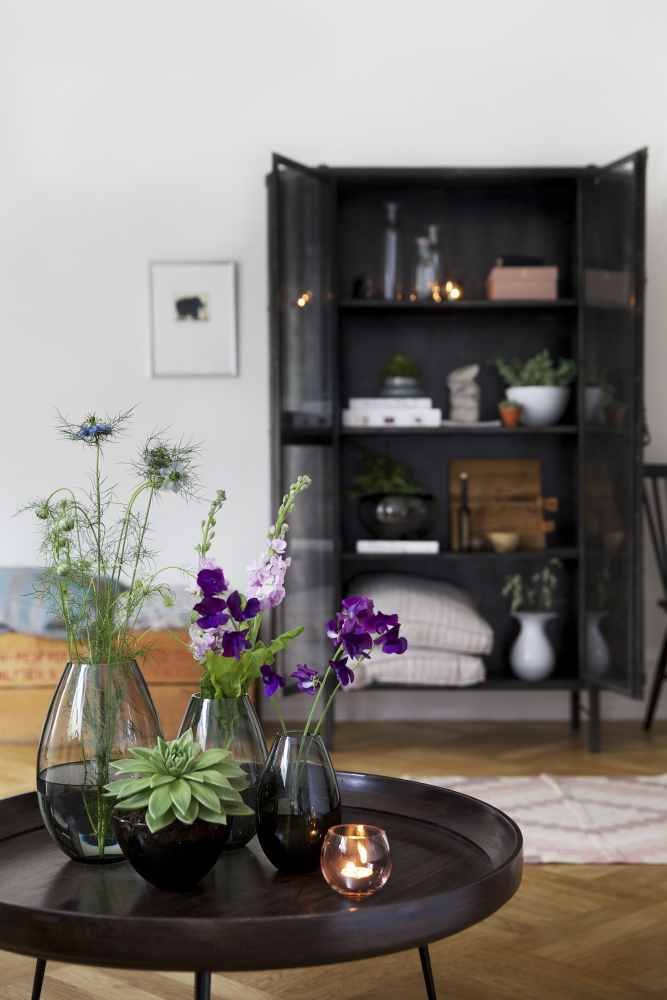 Holmegaard Cocoon Vase Smoke, 20,5 cm