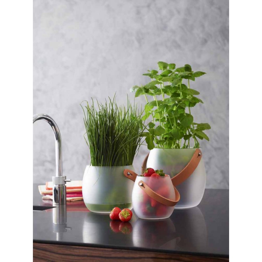 Holmegaard Design with Light Krukke Hvid, 10 cm
