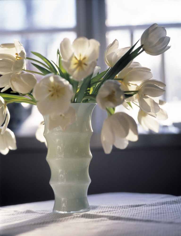 Holmegaard Karen Blixen Vase Hvid, 31 cm