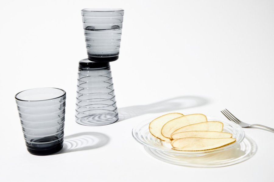 Iittala Aino Aalto Drinkglas 2-delige set 33 cl, Grijs