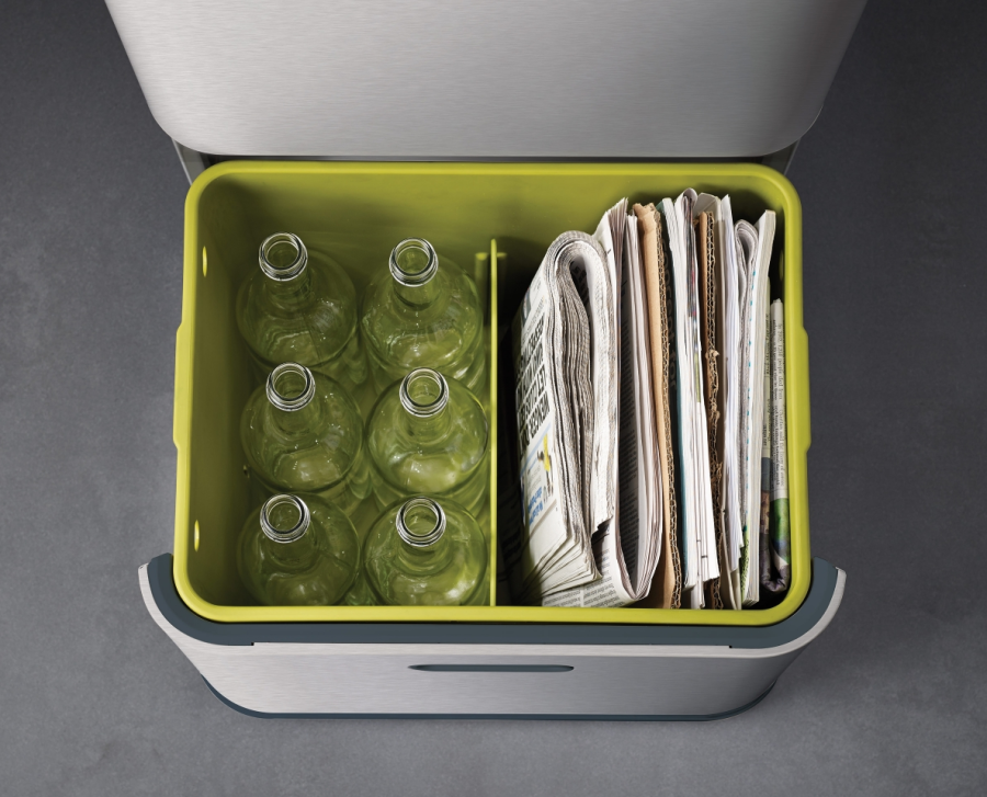Joseph Joseph Totem 60 affaldssystem creme/grn, 60 liter