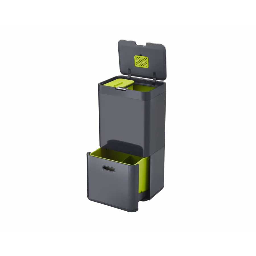Joseph Joseph Totem 60 affaldssystem grafit/grn, 60 liter