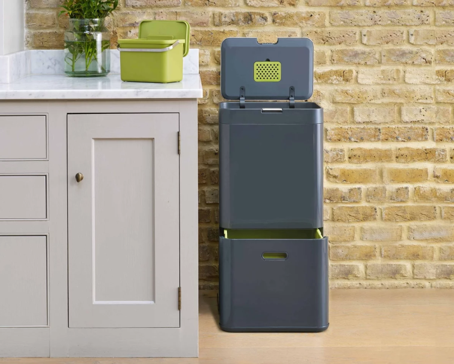 Joseph Joseph Totem 60 affaldssystem grafit/grn, 60 liter