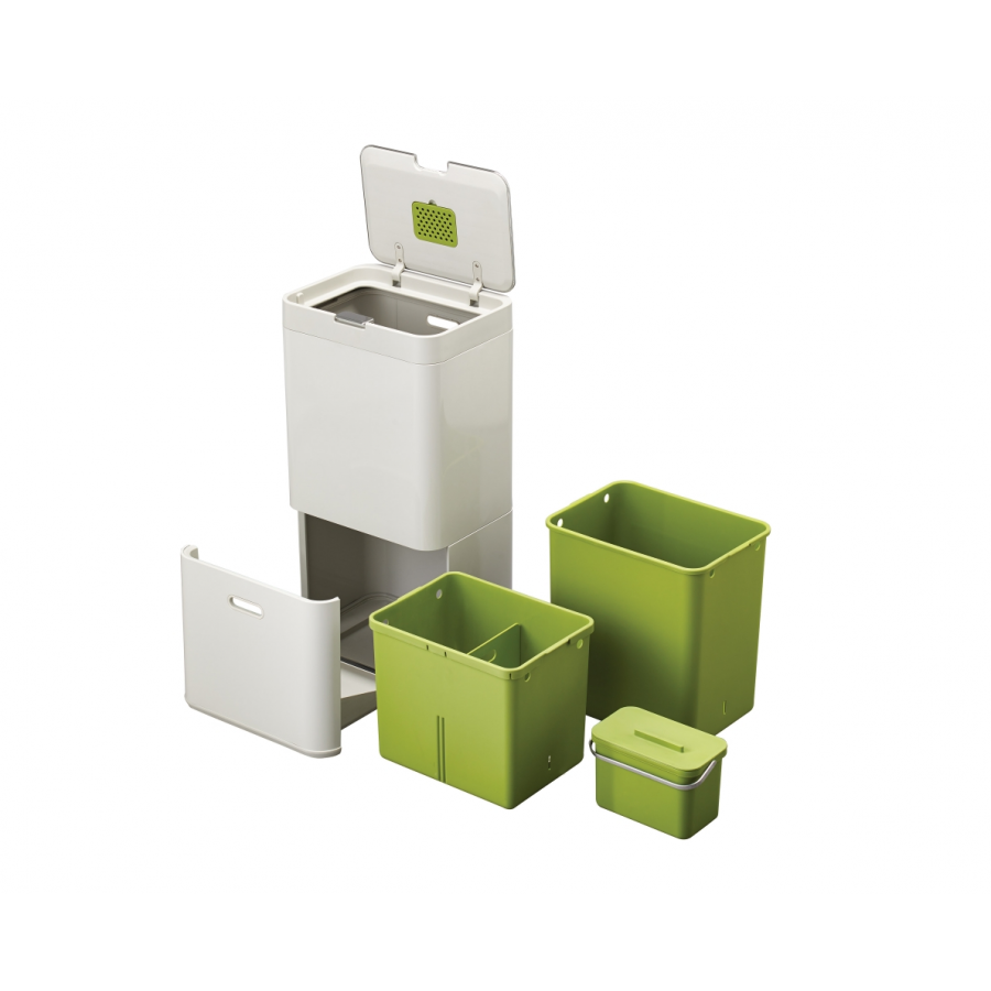 Joseph Joseph Totem 60 affaldssystem grafit/grn, 60 liter