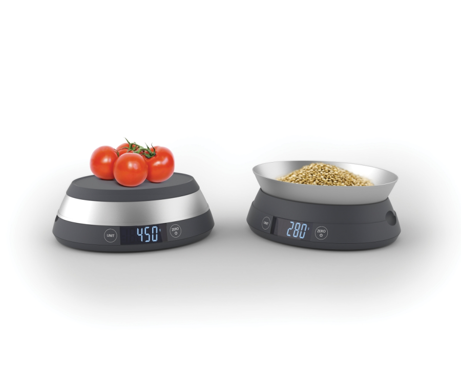 Joseph Joseph SwitchScale Kchenwaage, Grau/Stahl
