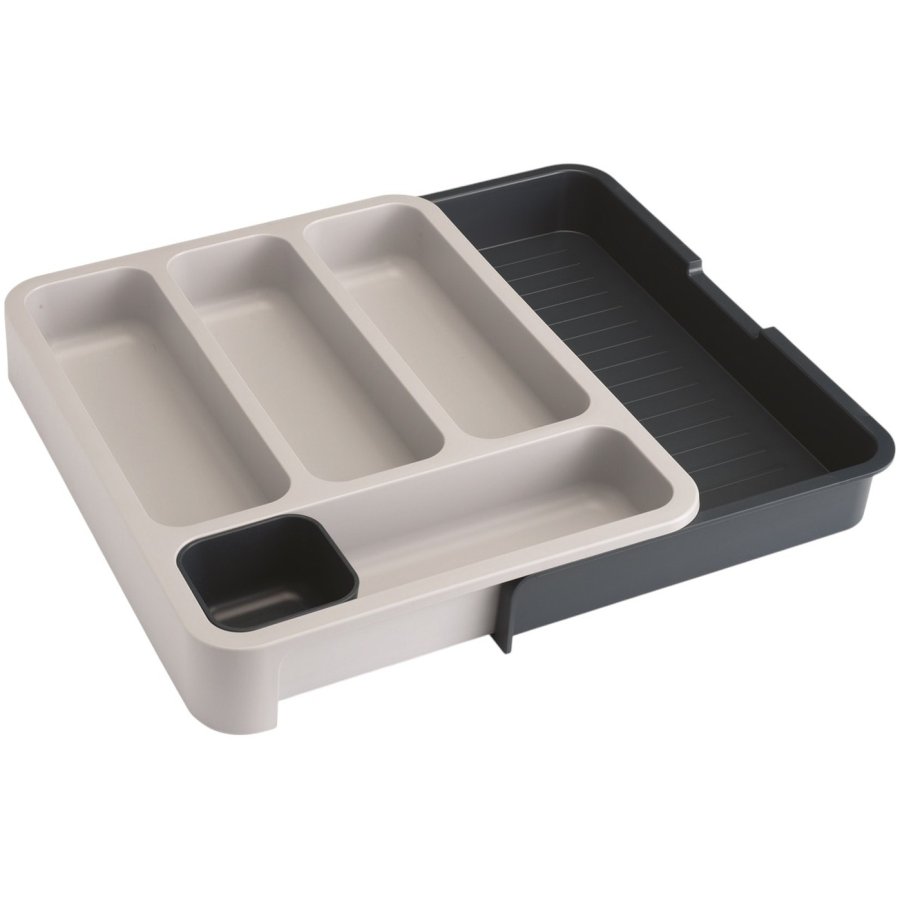 Joseph Joseph Drawerstore Besteckbehlter erweiterbar, Grau/Grau