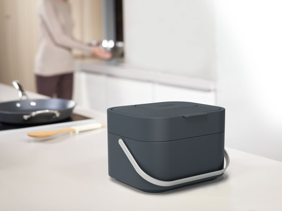 Joseph Joseph Stack Mülleimer 4 L, Grau