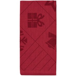 Rosendahl Natale Serviette 4er Set, 45x45 cm, Rot