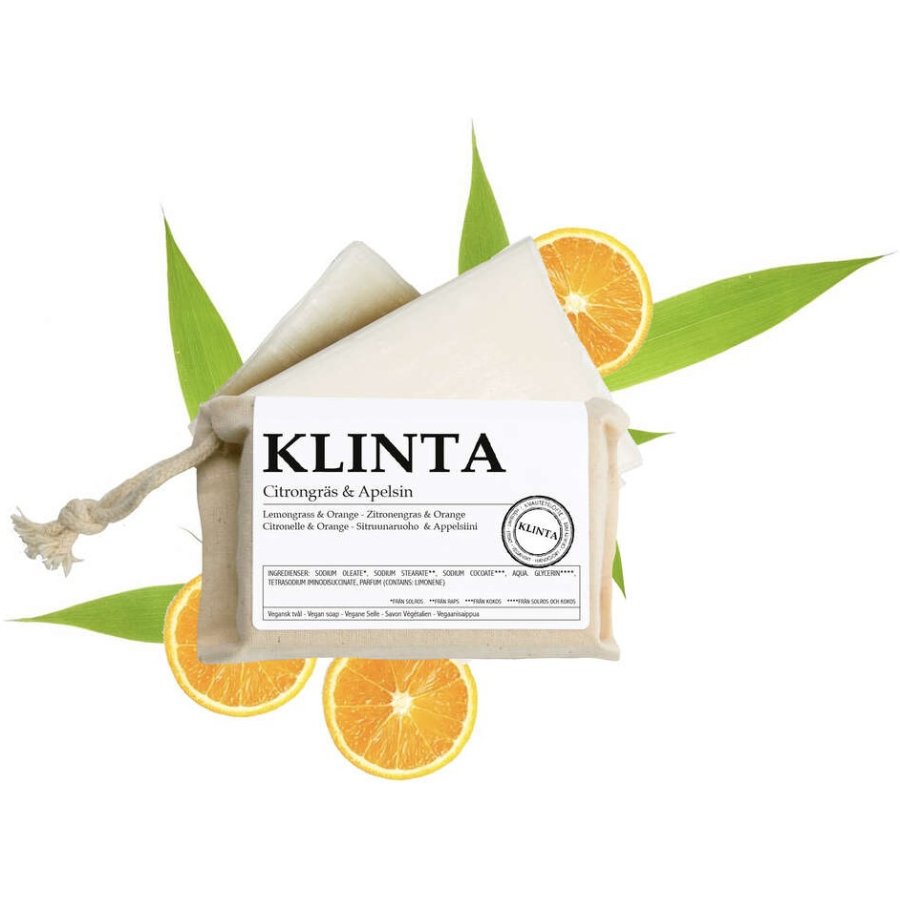 Klinta-Seife 100 g, Zitronengras und Orange