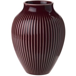 Knabstrup Keramik Vase H12,5 cm, Ripple-Beere