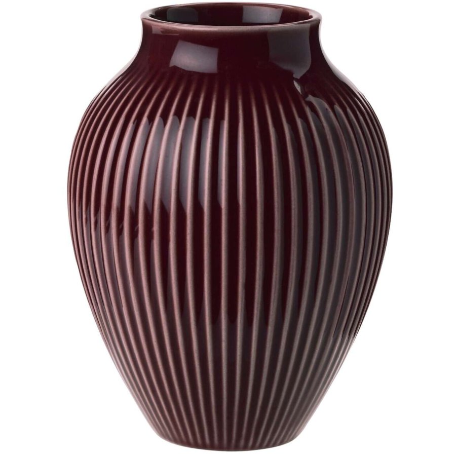 Knabstrup Vase H12,5 cm, Ripple-Beere