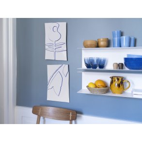 Lyngby Porcelæn Rhombe Color Krus 33 cl, Blå