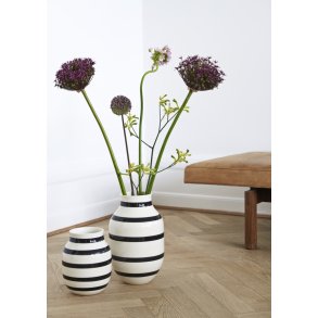 Kähler Omaggio Vase H20 cm, Sort