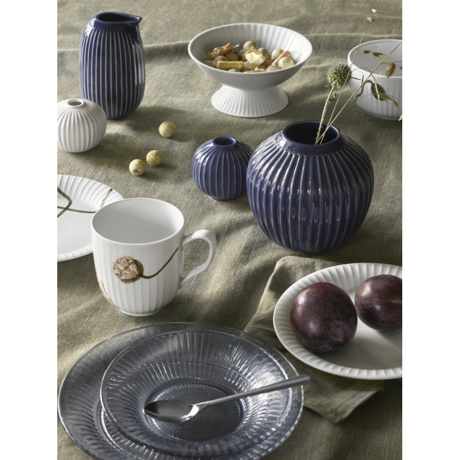 K&auml;hler Hammersh�i Vase H13 cm, Indigo