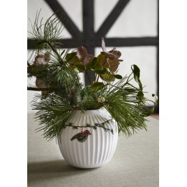Kähler Hammershi Christmas Vase H13 cm, Hvid