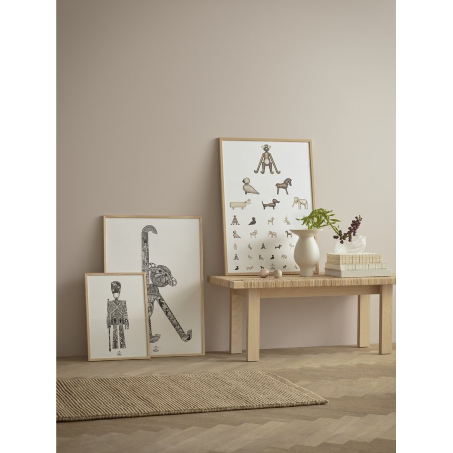 Kay Bojesen Garder Plakat 30x40 cm, Sort/Hvid
