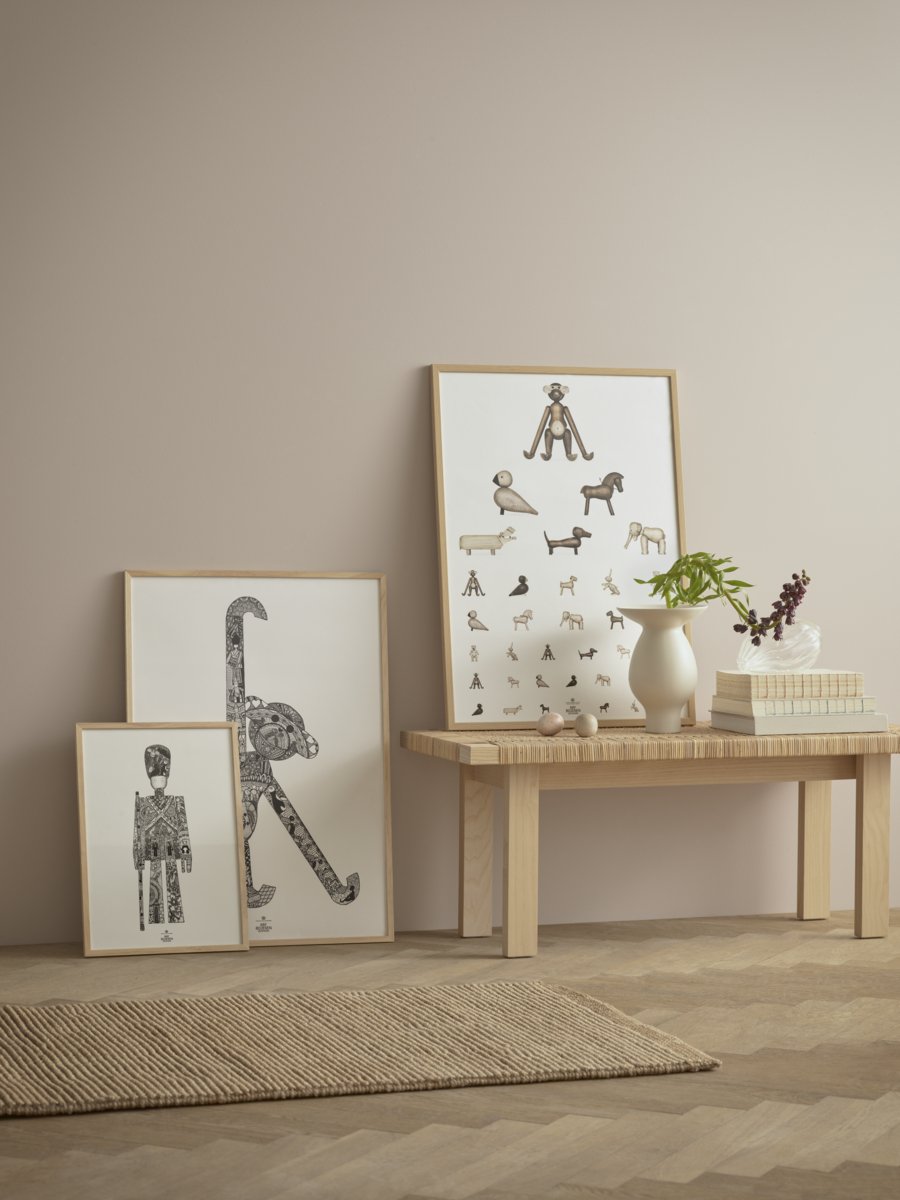Kay Bojesen Garder Plakat 30x40 cm, Sort/Hvid