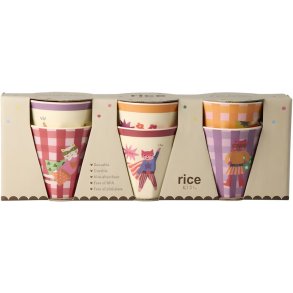 RICE KIDS Tasse 6er Set 16 cl, Hero/Pink