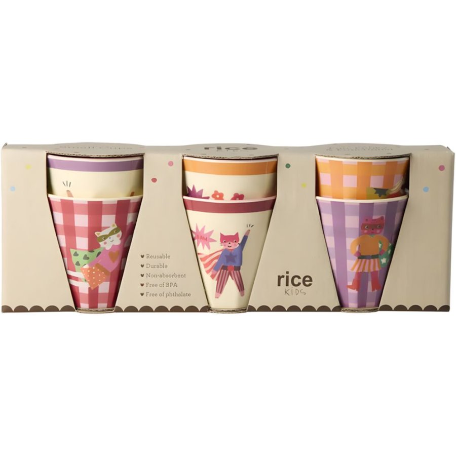 RICE KIDS Kop 6 stk. 16 cl, Hero/Pink